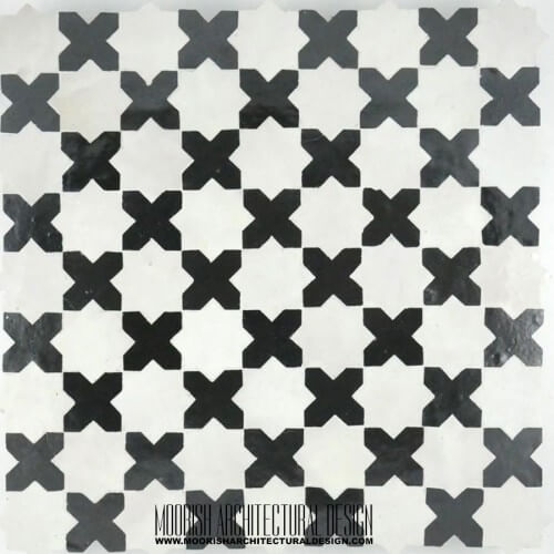 Moroccan Monochrome Tile 03