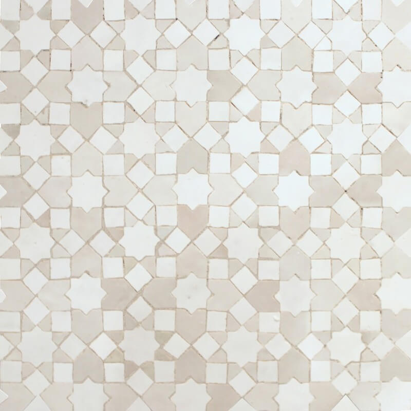 White Moroccan Kitchen tile