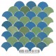 Green & Blue Fish Scale Tile