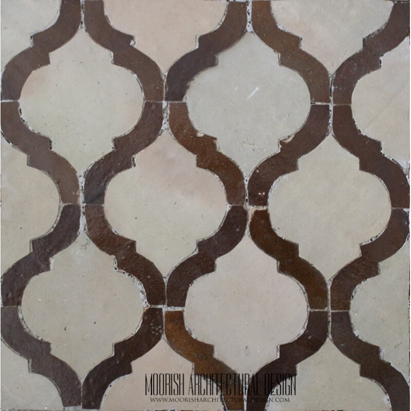 Brown Arabesque Tile 