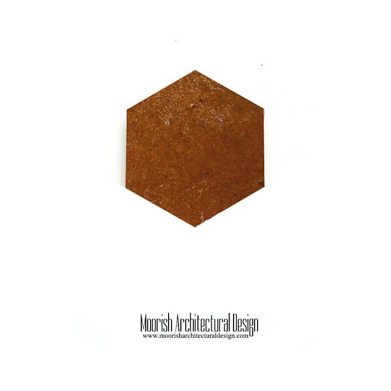 Brown Zellige Hex Tile