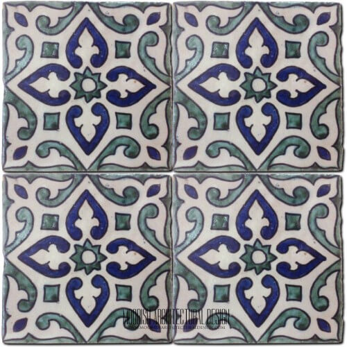 Moroccan Hand Painted Tile 22
