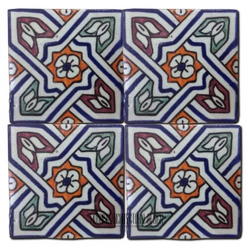 Moroccan Hand Painted Tile 23