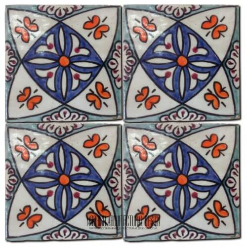 Moroccan Hand Painted Tile 24