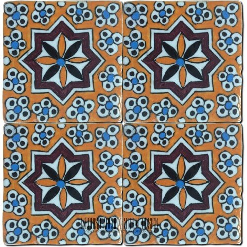 Moroccan Hand Painted Tile 29