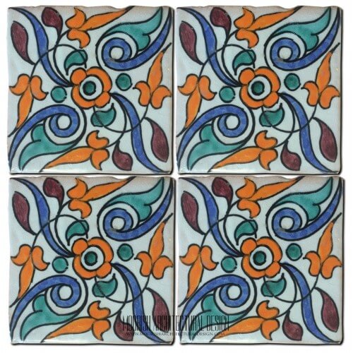 Moroccan Hand Painted Tile 31