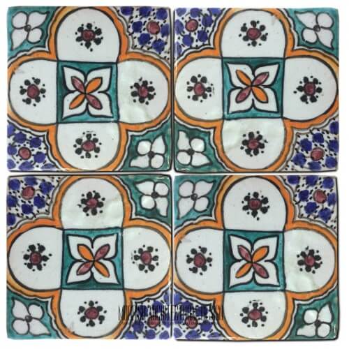 Moroccan Hand Painted Tile 37