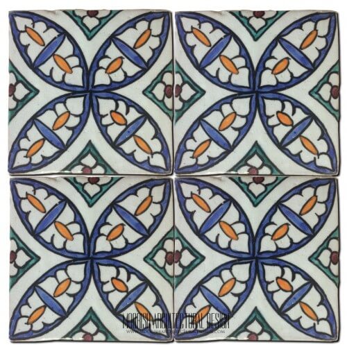 Moroccan Hand Painted Tile 39