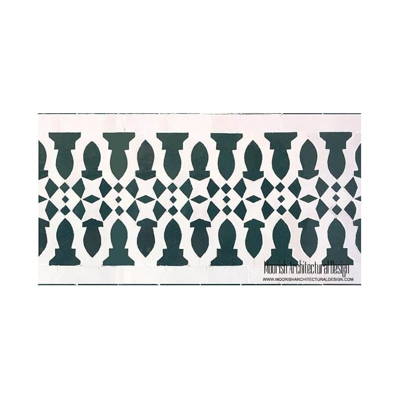 Moorish Waterline Tile Design