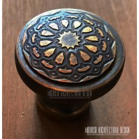 Moorish Brass Cabinet Knob