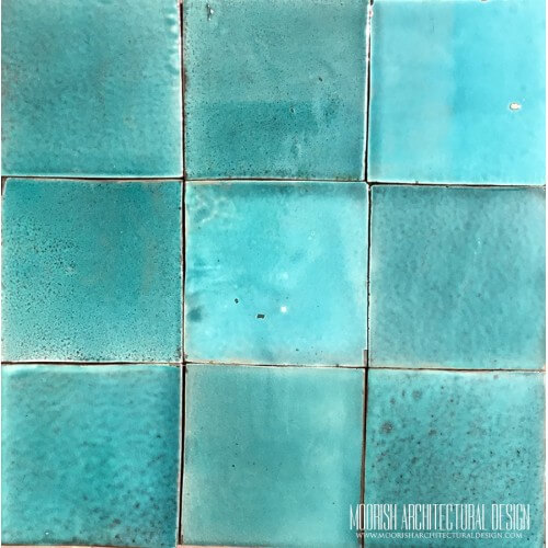 Moroccan Aqua Green Pool Tiles
