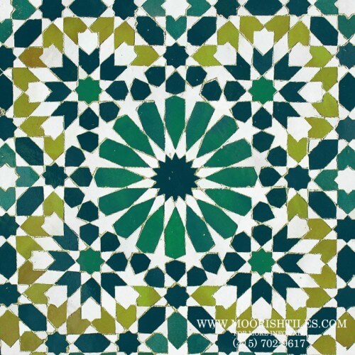Green Zellige Mosaic