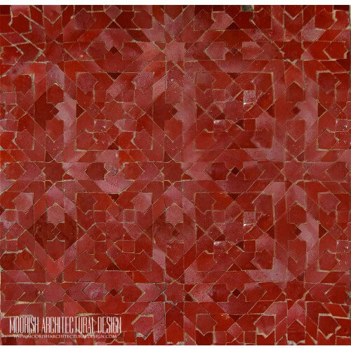 Red Moroccan Mosaic tile