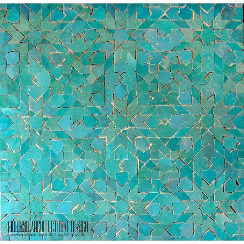 Aqua Green Moroccan Tile