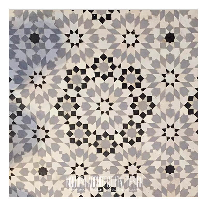 Moroccan tile backsplash