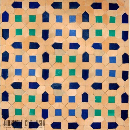 Moroccan tile backsplash