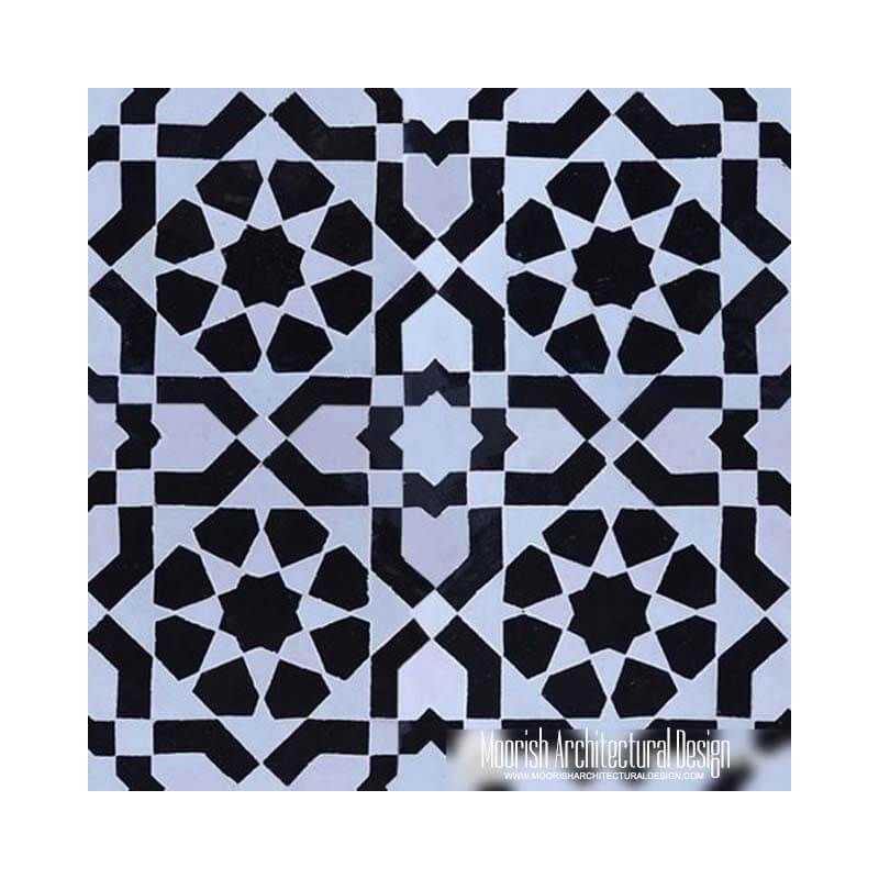 Black & White Moroccan Tile