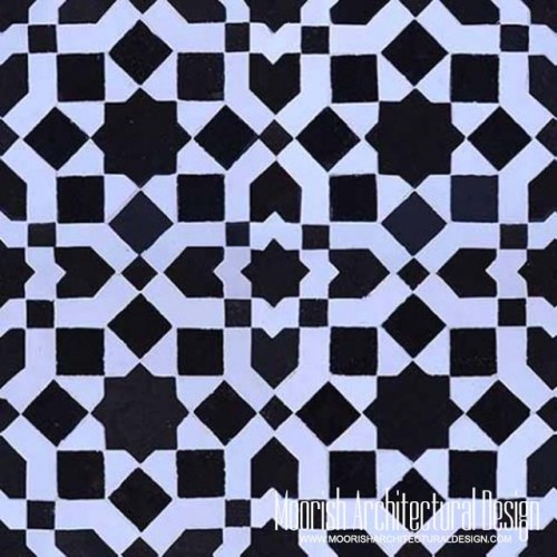 Moroccan Monochrome Tile 10
