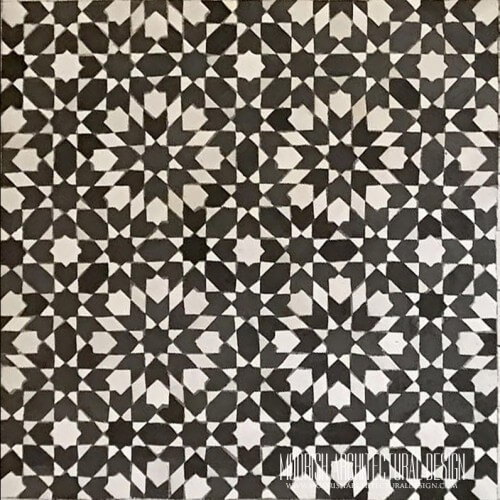 Moroccan Monochrome Tile 11