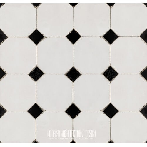 Moroccan Monochrome Tile 14