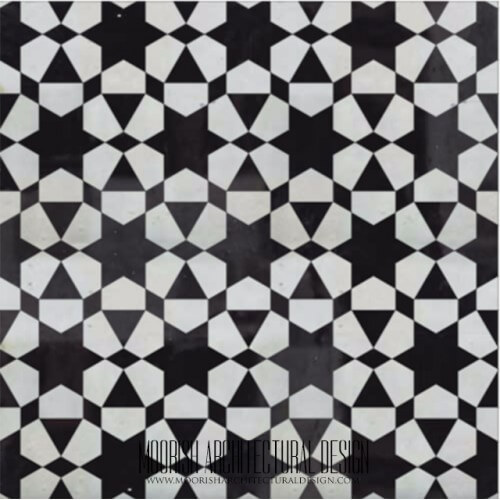 Moroccan Monochrome Tile 22