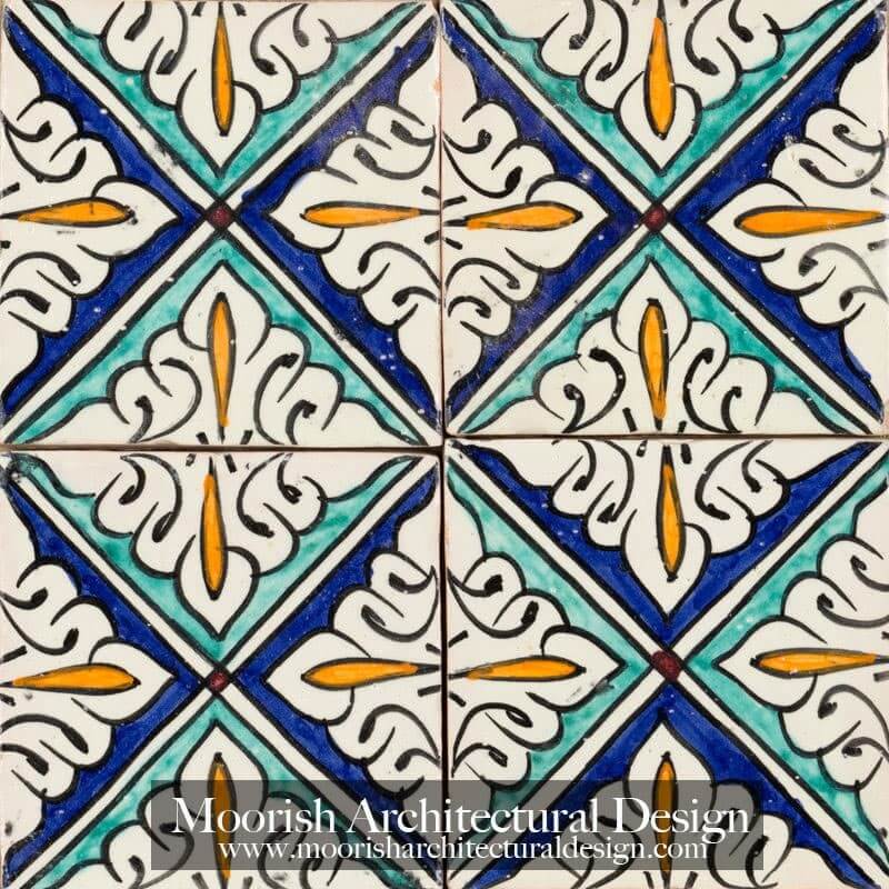 Spanish Colonial Revival Bathroom tiles 
