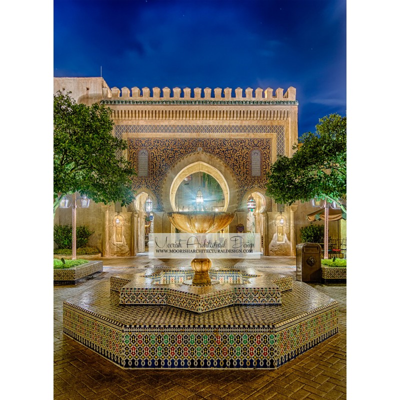 Moroccan courtyard Fountain