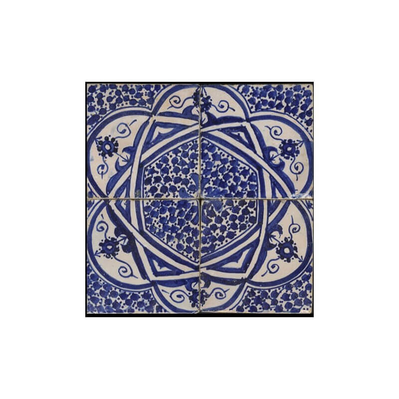 Blue white Moroccan Tile