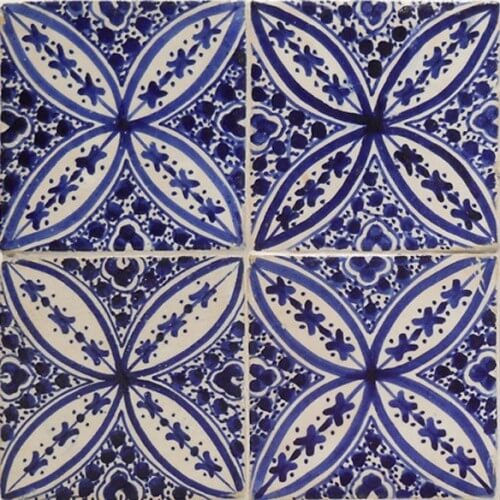 Moroccan Hand Painted Tile 