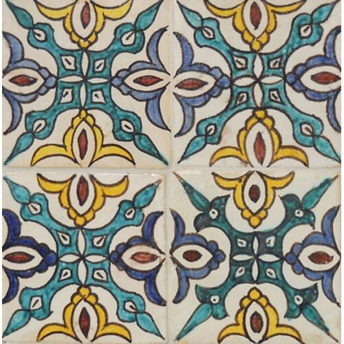 Moroccan Hand Painted Tile 18