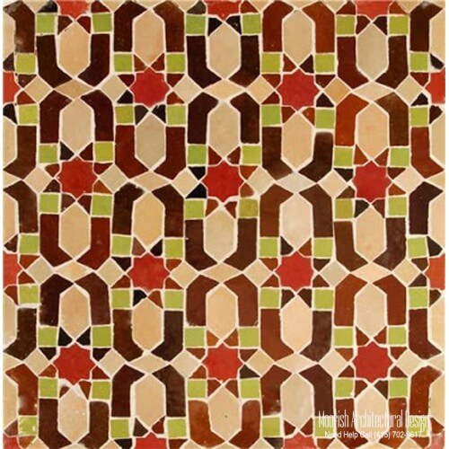 Moorish Tile: Green Moroccan Tile Kitchen backsplash
