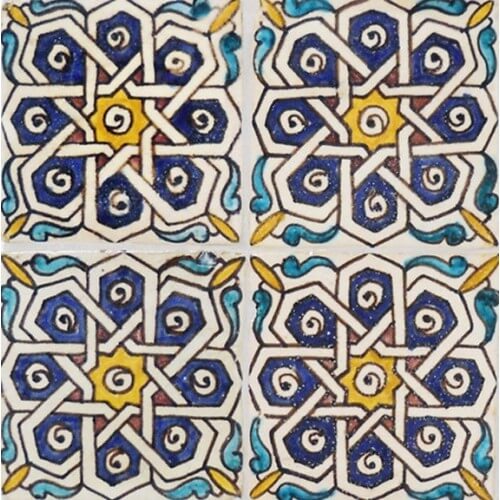 Moroccan Hand Painted Tile 19