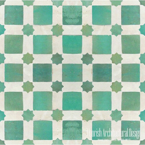 Green Moroccan mosaic
