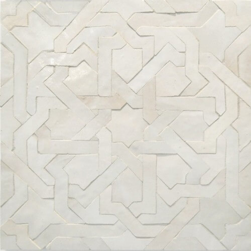 White Moroccan Pool Tile New York