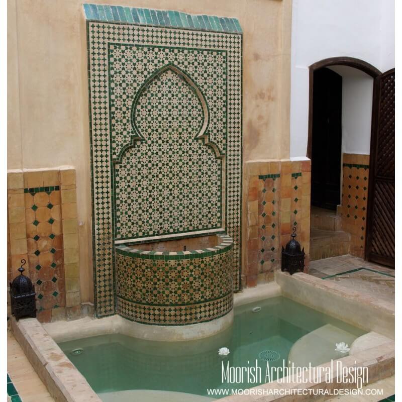 Moroccan Fountain Green
