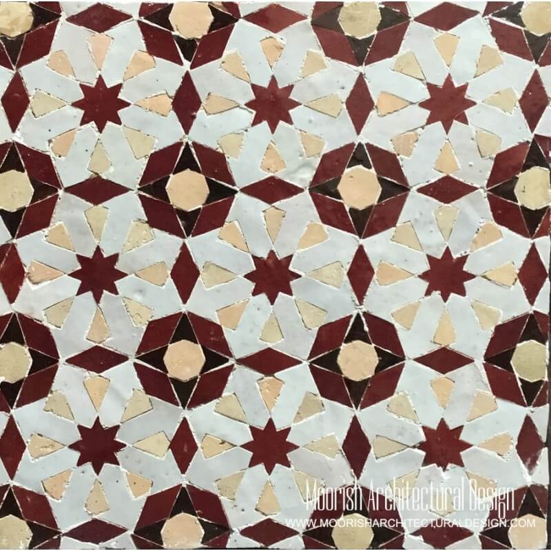 Red Moorish Tile 
