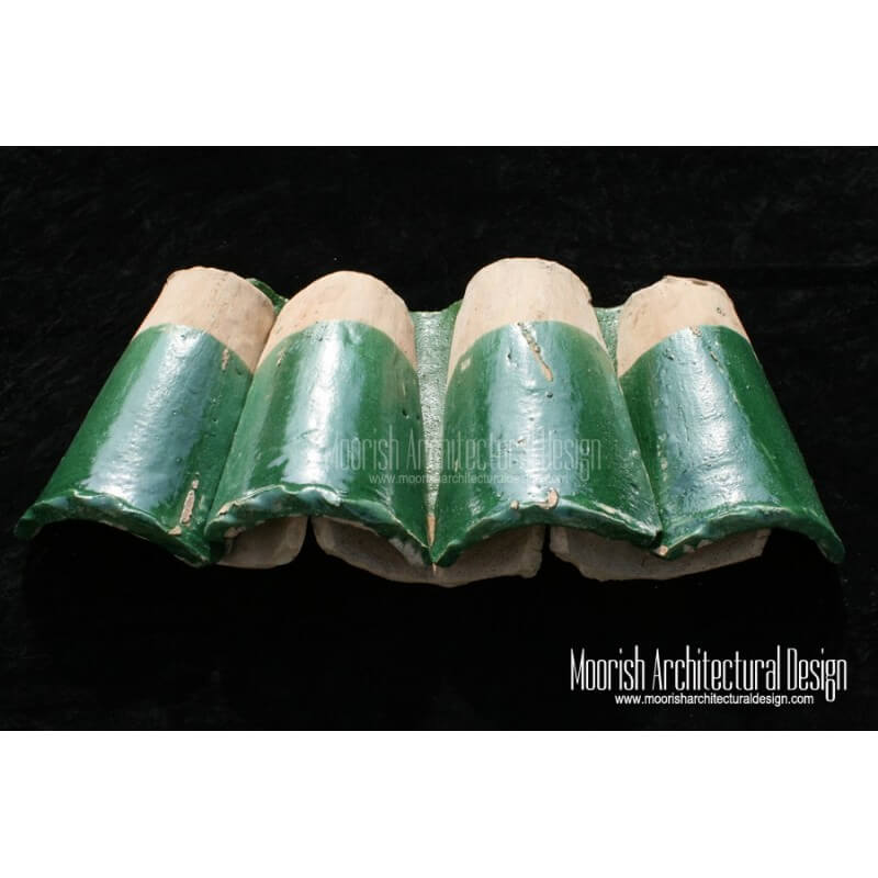 Green Moroccan Roof Tile