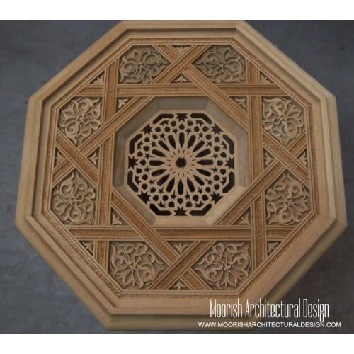 Moroccan Carved Wood Panel 01