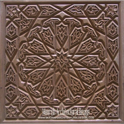 Moroccan Carved Wood Panel 02